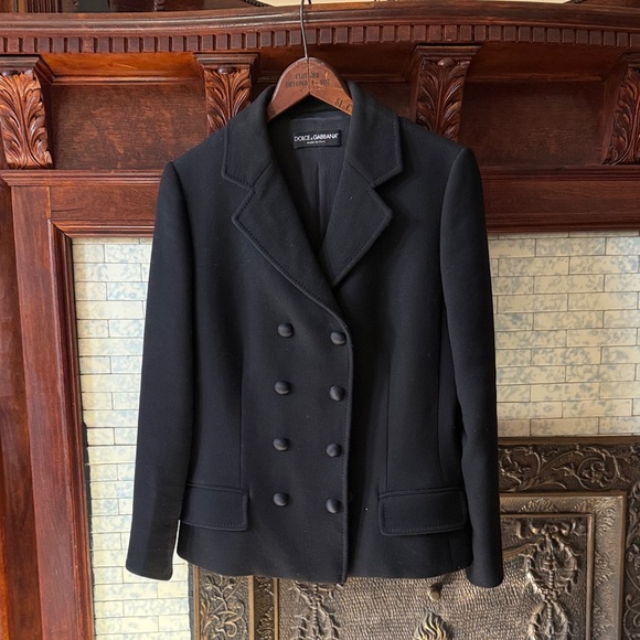 Dolce & Gabbana Jackets & Blazers - Dolce & Gabbana Elegant Black Blazer